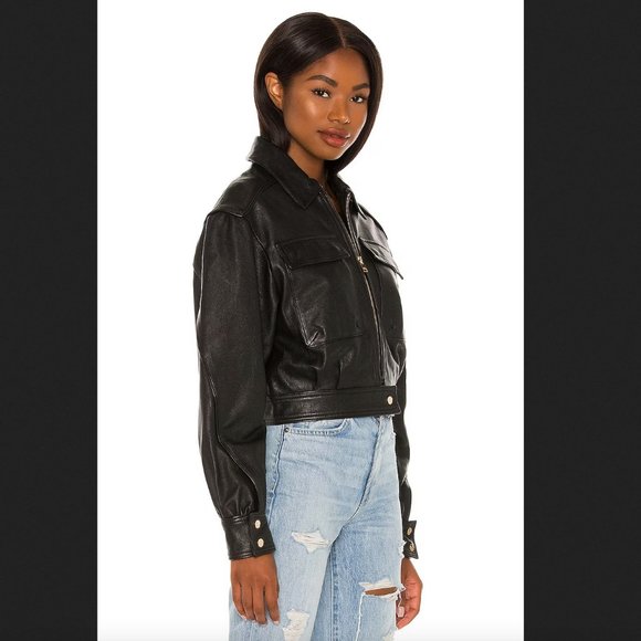 ISO LAMARQUE Dabria L Leather Jacket in Black or Brown; Size: S OR XS - Picture 3 of 4